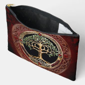 Eleganter edler Lebensbaum mit keltischem Knoten. Zubehörtasche (Offen)