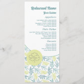 Eleganter Eichenwald, Restaurant Slimline Menükarte (Vorderseite)