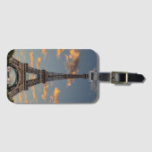 Eleganter Eiffelturm Attraction Gepäcktag Gepäckanhänger (Vorderseite (Horizontal))