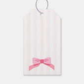 Eleganter Ein-Bogen-Blumen-1.-Geburtstag Geschenkanhänger (Rückseite)