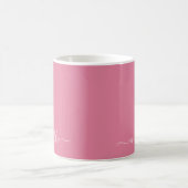 Eleganter einfacher benutzerdefinierter Text Name Kaffeetasse (Mittel)