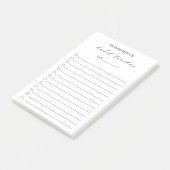 Eleganter einfacher Gewohnheits-Tracker modern Post-it Klebezettel (angewinkelt)