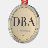Eleganter einfacher Gold DBA-Abschluss Ornament Aus Metall (Links)
