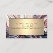 Eleganter einfacher Goldrahmen, Abstrakt Visitenkarte (Rückseite)