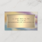 Eleganter einfacher Goldrahmen, Gold Ombre Visitenkarte (Rückseite)