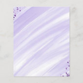 Eleganter einfacher Lavander-Stil Danke einfügen (Rückseite)