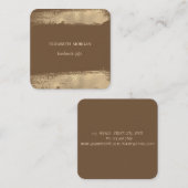 Eleganter, einfacher, Minimalistischer, Imitate Go Quadratische Visitenkarte (Vorne/Hinten)