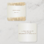 Eleganter, einfacher, Minimalistischer, Imitate Go Quadratische Visitenkarte (Vorne/Hinten)