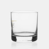 Eleganter einfacher Minimalistischer Personalisier Whiskyglas (Links)