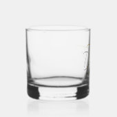 Eleganter einfacher Minimalistischer Personalisier Whiskyglas (Rechts)