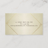 Eleganter einfacher moderner Chic Visitenkarte (Rückseite)