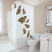 Eleganter einfacher Monarchen-Schmetterling Duschvorhang (Beispiel)
