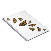 Eleganter einfacher Monarchen-Schmetterling Notizblock (Rechte Seite)