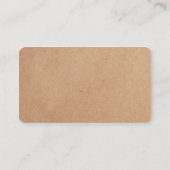 Eleganter einfacher Pappkarton Weißer Berater Visitenkarte (Rückseite)