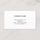 Eleganter, einfacher Pastellstreifen - Innenarchit Visitenkarte (Rückseite)