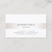 Eleganter Einfaches Moderner Beruflicher Schlichte Visitenkarte (Rückseite)