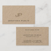 Eleganter Einfaches Modernes Design Schlichter Lux Visitenkarte (Vorne/Hinten)