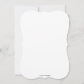 Eleganter Einladung zur Hochzeit der Weißen Flora (Rückseite)