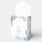 Eleganter Einladungs-Blauer und Gold-Minimal für H Geschenkschachtel (Geöffnet)