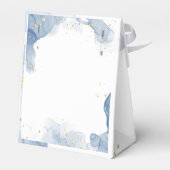 Eleganter Einladungs-Blauer und Gold-Minimal für H Geschenkschachtel (Rückseite)