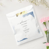 Eleganter Einladungs-Blauer und Gold-Minimal für H Geschenktütchen (Versiegelt)