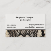 Eleganter einzigartiger visitenkarte (Rückseite)