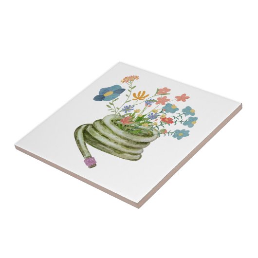 Eleganter, einzigartiger Wasserfarbenkeepake mit B Fliese (Seite)