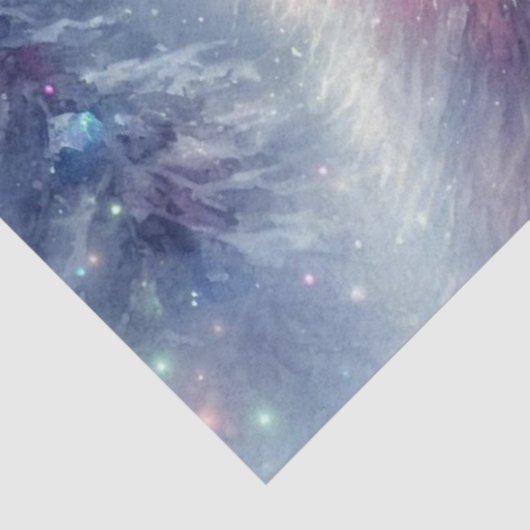 Eleganter Eisbär Eiskronen-Decoupage Seidenpapier (Ausschnitt)