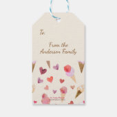 Eleganter Eiscreme Cones Einzigartig Retro Inspiri Geschenkanhänger (Rückseite)