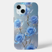 Eleganter Eisfall Rose Winter Phone Case (Rückseite)