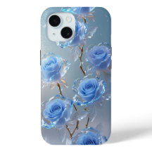 Eleganter Eisfall Rose Winter Phone Case
