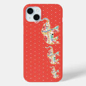 Eleganter Elefantenzug Blumendekoration Verziert Case-Mate iPhone Hülle (Rückseite)