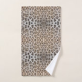 Eleganter, eleganter Leopardengeflecht Badhandtuch Set (Handtuch)