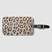 Eleganter, eleganter Leopardengeflecht Gepäckanhänger (Vorderseite (Horizontal))