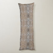 Eleganter, eleganter Leopardengeflecht Seitenschläferkissen (Rückseite (Vertikal))