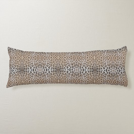 Eleganter, eleganter Leopardengeflecht Seitenschläferkissen (Vorderseite)