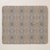 Eleganter, eleganter Leopardengeflecht Sherpadecke (Vorderseite (Horizontal))