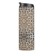 Eleganter, eleganter Leopardengeflecht Thermosbecher (Nach rechts gedreht)