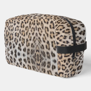 Eleganter, eleganter Leopardengeflecht Waschbeutel