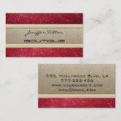 Eleganter, eleganter Luxus, zeitgenössisches Gold/ Visitenkarte (Vorne/Hinten)