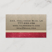 Eleganter, eleganter Luxus, zeitgenössisches Gold/ Visitenkarte (Rückseite)