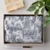 Eleganter, eleganter, rustikaler Blauwaldtiertoil Seidenpapier (Geschenk)