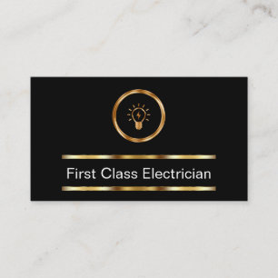 Eleganter Elektriker Hochwertig Visitenkarte