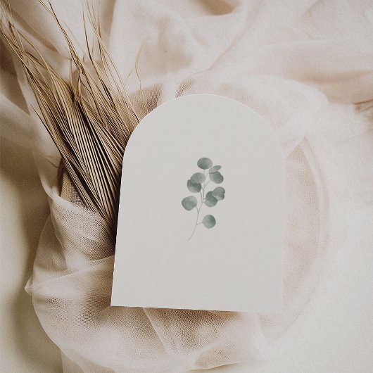 Eleganter Elfenbeinbein & Sage Fall Botanischer Ho Einladung