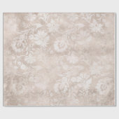 Eleganter Elfenbeindamast für jede Anlässe Geschenkpapier (Flach)