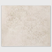 Eleganter Elfenbeindamast für jede Anlässe Geschenkpapier (Flach)