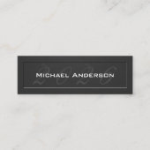 Eleganter Embossed Look Senior Class Abschluss Telefonnummerkarte (Vorderseite)