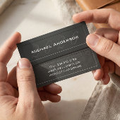 Eleganter Embossed Look Senior Class Abschluss Telefonnummerkarte