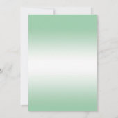 Eleganter Emerald Glitzer & Silver Wedding Rings Einladung (Rückseite)