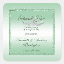 Eleganter Emerald Glitzer & Silver Wedding Rings